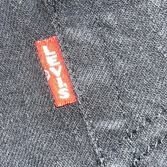 LEVI'S BIG E WEDGIE STRAIGHT HIGH WAIST JEANS IN TRUE BLACK DENIM -ECU - W30 L28 - Picture 7 of 11